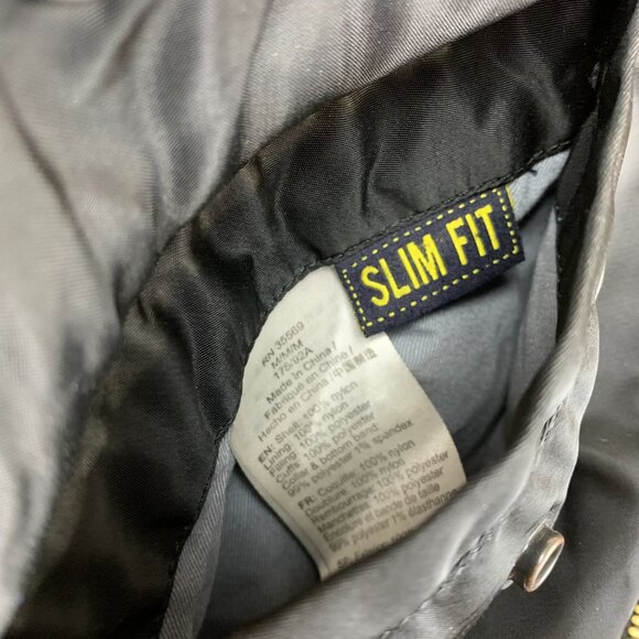 Alpha Industries Mens MA-1 Heritage Bomber Jacket Medium Slim Fit Black Full Zip - Picture 9 of 14